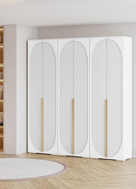 Шкаф распашной Брей - 3 Белый