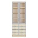 Книжный шкаф Альма - 12 Дуб Молочный