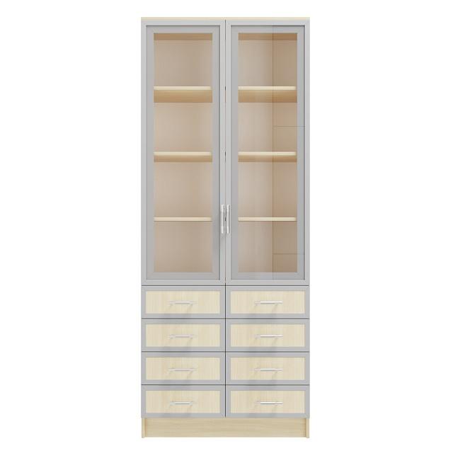 Книжный шкаф Альма - 12 Дуб Молочный