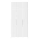 Шкаф распашной Калифорния - 3 с антресолью Белый