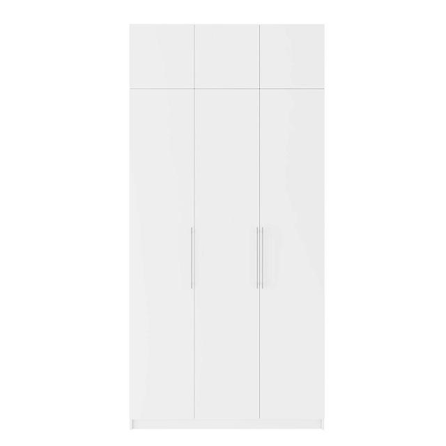 Шкаф распашной Калифорния - 3 с антресолью Белый