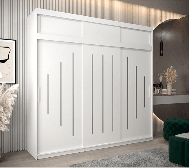 Шкаф-купе Валмиера NEW - 7А Белый