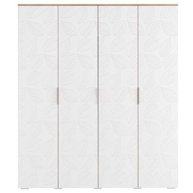 Шкаф распашной Асти - 4 Белый