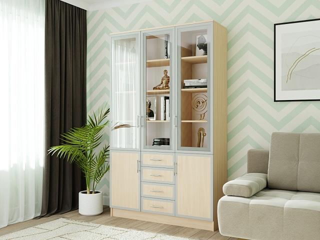 Книжный шкаф Альма - 18 Дуб Молочный