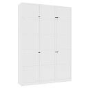 Шкаф распашной Скаген - 3 с антресолью Белый