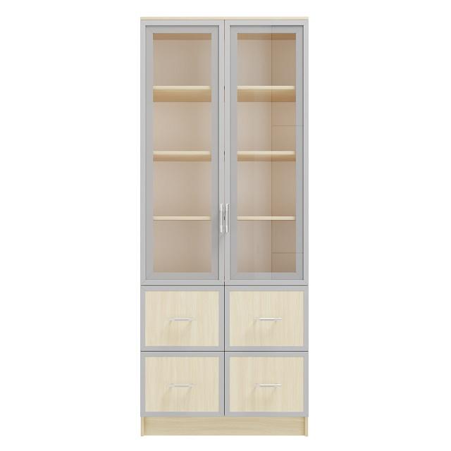 Книжный шкаф Альма - 10 Дуб Молочный