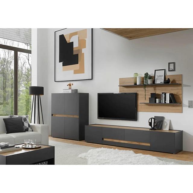 Стенка Анси-5 Антрацит