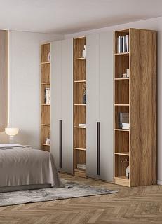 Шкаф распашной Хейсон - 11 Блэквуд Ячменный / Кашемир