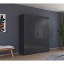 Шкаф распашной Бари - 1 Черный