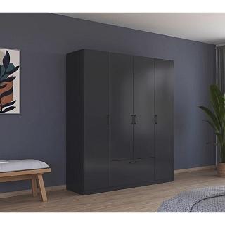 Шкаф распашной Бари - 1 Черный