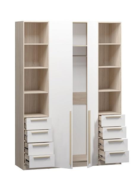 Шкаф распашной Хейсон - 25 Дуб Сонома / Белый