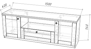 Тумба под ТВ София РАХ - 1 МДФ