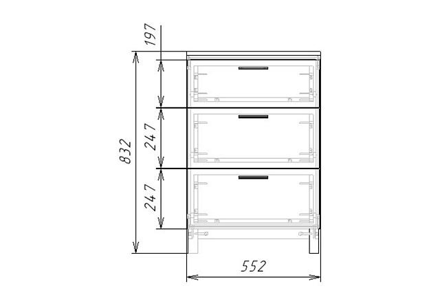Комод Техас - 1 МДФ