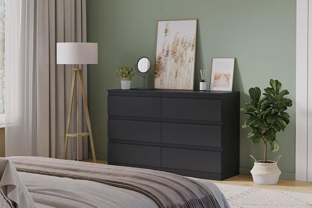 Комод Мальм - 15 Черный