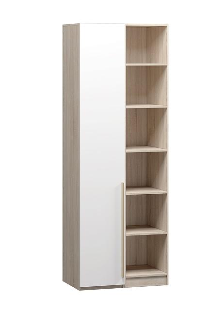 Шкаф распашной Хейсон - 27 Дуб Сонома / Белый