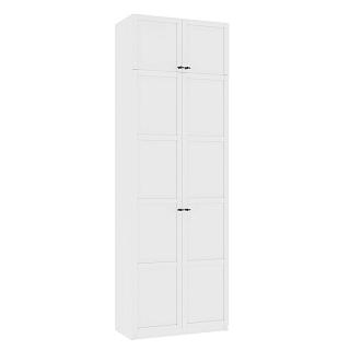 Шкаф распашной Скаген - 2 с антресолью Белый