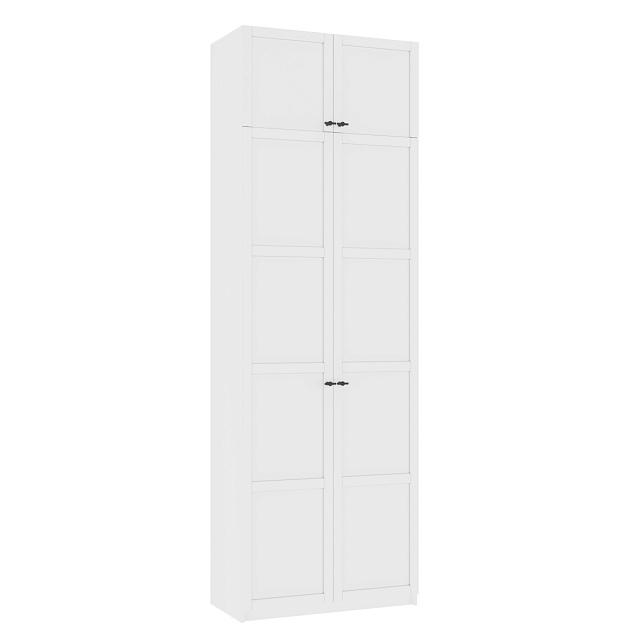 Шкаф распашной Скаген - 2 с антресолью Белый