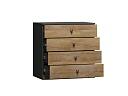 Комод Банни - 4 МДФ Дуб Мореный