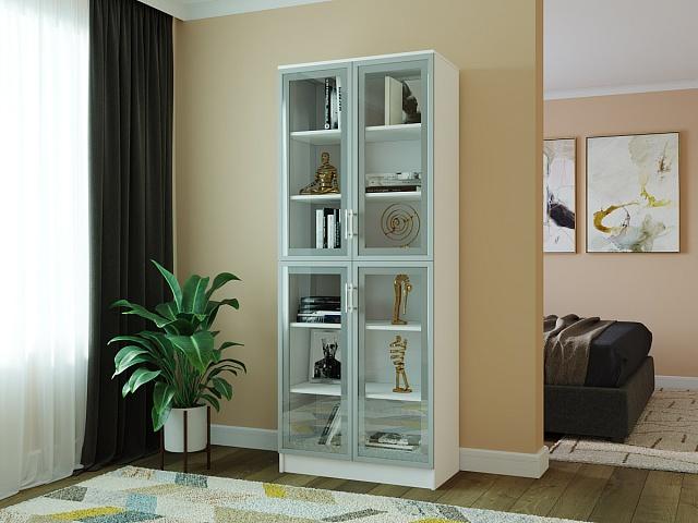 Книжный шкаф Альма - 8 Белый