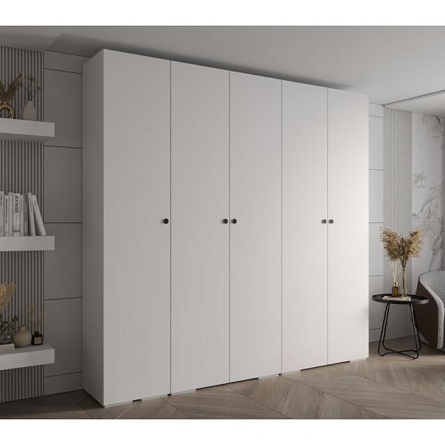 Шкаф распашной Люксор - 5 Белый