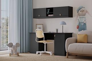 Детская стенка Банни - 11 МДФ Черный Агат