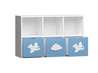 Стеллаж Kids - 12 Пастельно-Синий