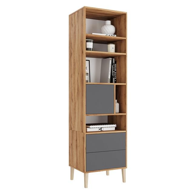 Стеллаж Скарлет - 2 Графит