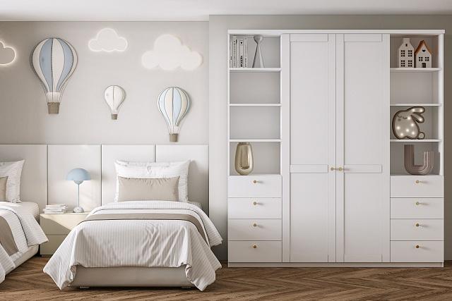 Шкаф распашной София РАХ - 35 МДФ Белый