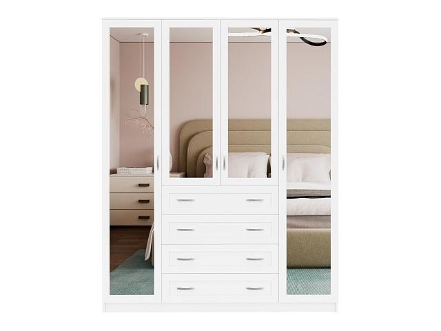 Шкаф распашной Стелла - 1 Белый