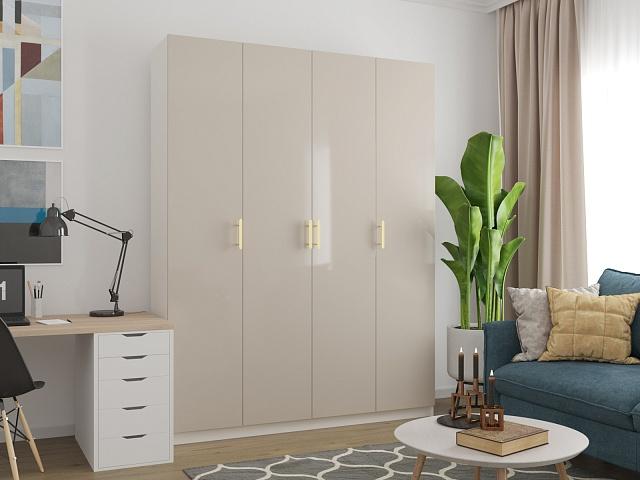 Шкаф распашной Браззавиль - 4 Грейдж