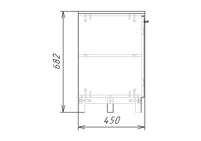 Тумба под ТВ Техас - 1 МДФ