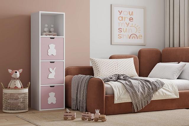 Стеллаж Kids - 17 Розовый Лайт