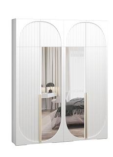 Шкаф распашной Брей - 2.1 с антресолью Белый