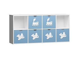 Стеллаж Kids - 4 Пастельно-Синий