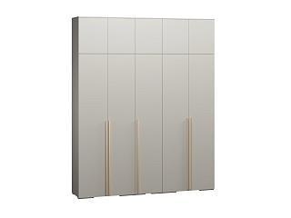 Шкаф распашной Эдинбург - 5 с антресолью Кашемир