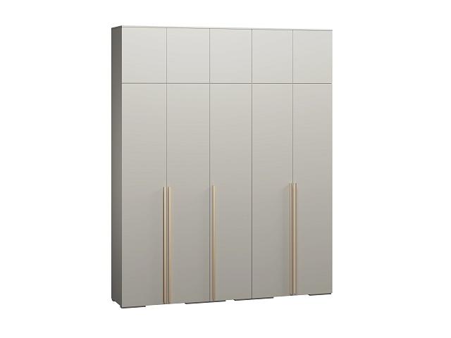 Шкаф распашной Эдинбург - 5 с антресолью Кашемир