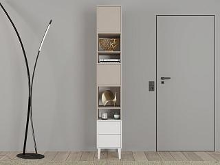 Стеллаж Скарлет - 5 Белый / Кашемир