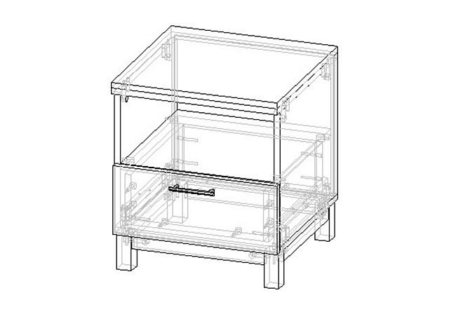 Тумба прикроватная Техас - 3 МДФ