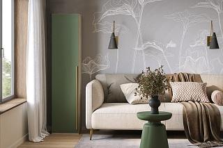 Шкаф распашной Микос - 1 МДФ Шарли Green