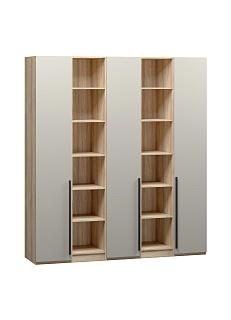 Шкаф распашной Хейсон - 14 Блэквуд Ячменный / Кашемир