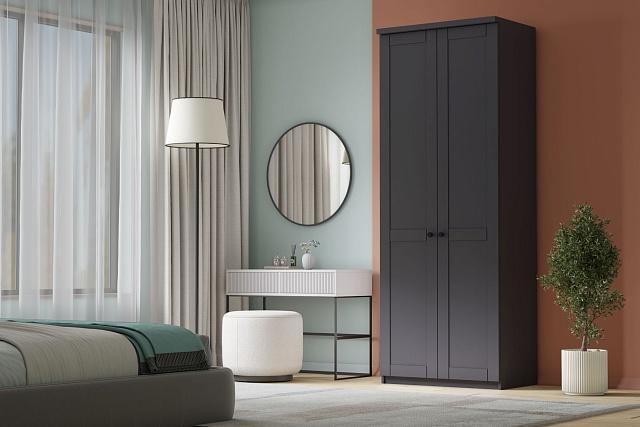 Шкаф распашной София РАХ - 2 МДФ Графит