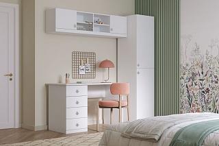 Детская стенка Скарабей - 12 МДФ Белый