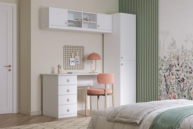 Детская стенка Скарабей - 12 МДФ Белый