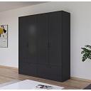 Шкаф распашной Бари - 3 Черный