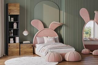 Детская стенка Банни - 1 МДФ Дуб Мореный