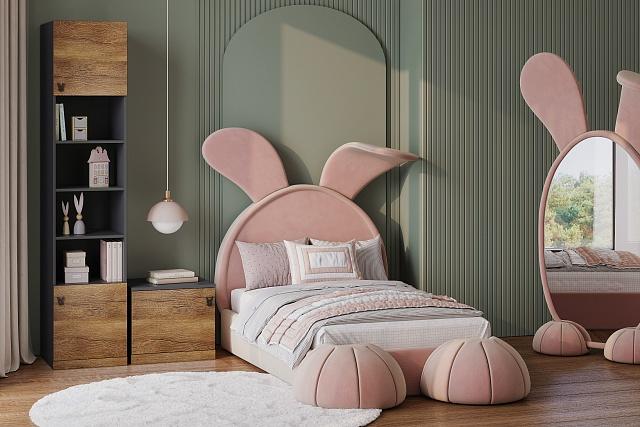 Детская стенка Банни - 1 МДФ Дуб Мореный