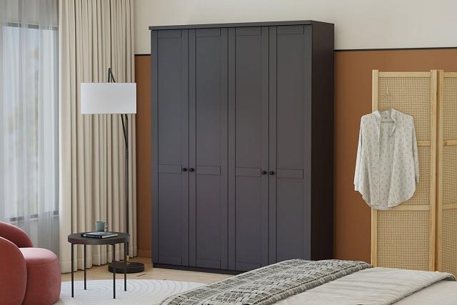 Шкаф распашной София РАХ - 3 МДФ Графит