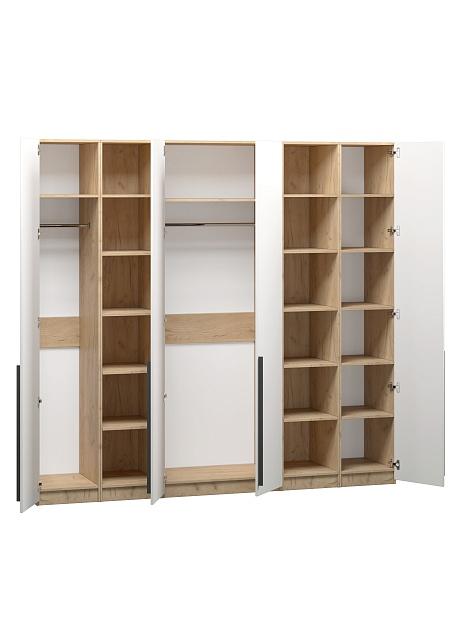 Шкаф распашной Хейсон - 13 Дуб Золотистый / Белый