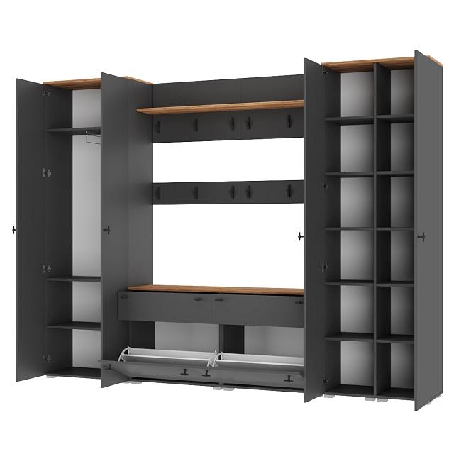 Прихожая Квели - 11 Графит