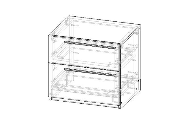 Тумба прикроватная Лорена Пакс - 4 Черный